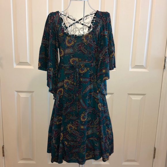 EARTHBOUND Dresses & Skirts - Earthbound Trading Co. Bell Sleeve Boho Dress